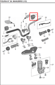 COMANDO RH DISCOVER 100/DIS150ST SIN RI ORIGINAL - Mundimotos