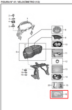Cargar imagen en el visor de galería, CUBIERTA INF Velocimetro DISCOVER 125 ST ORIGINAL - Mundimotos