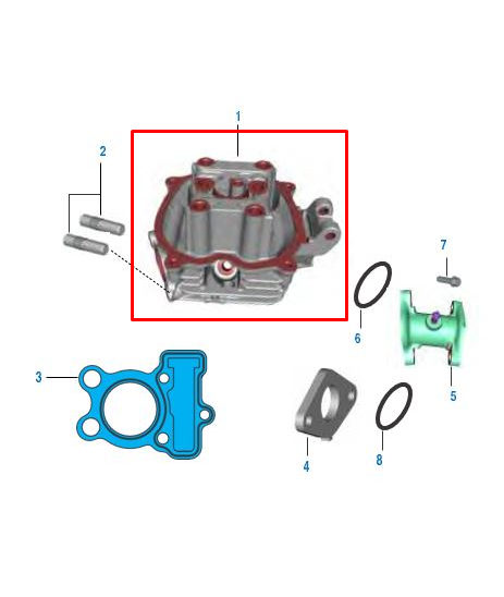 CULATA BOXER CT 102 /ES/KS/LEXUS ORIGINAL - Mundimotos