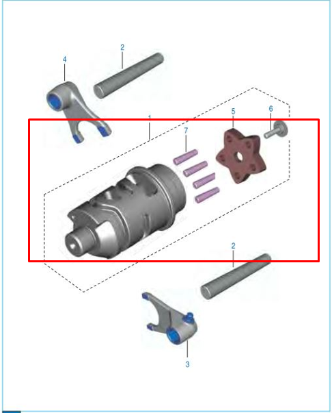 SELECTOR CAMBIOS BM100/150 ORIGINAL - Mundimotos