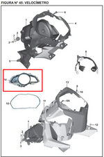 Cargar imagen en el visor de galería, CUBIERTA Velocimetro SUP 200 NS ORIGINAL - Mundimotos