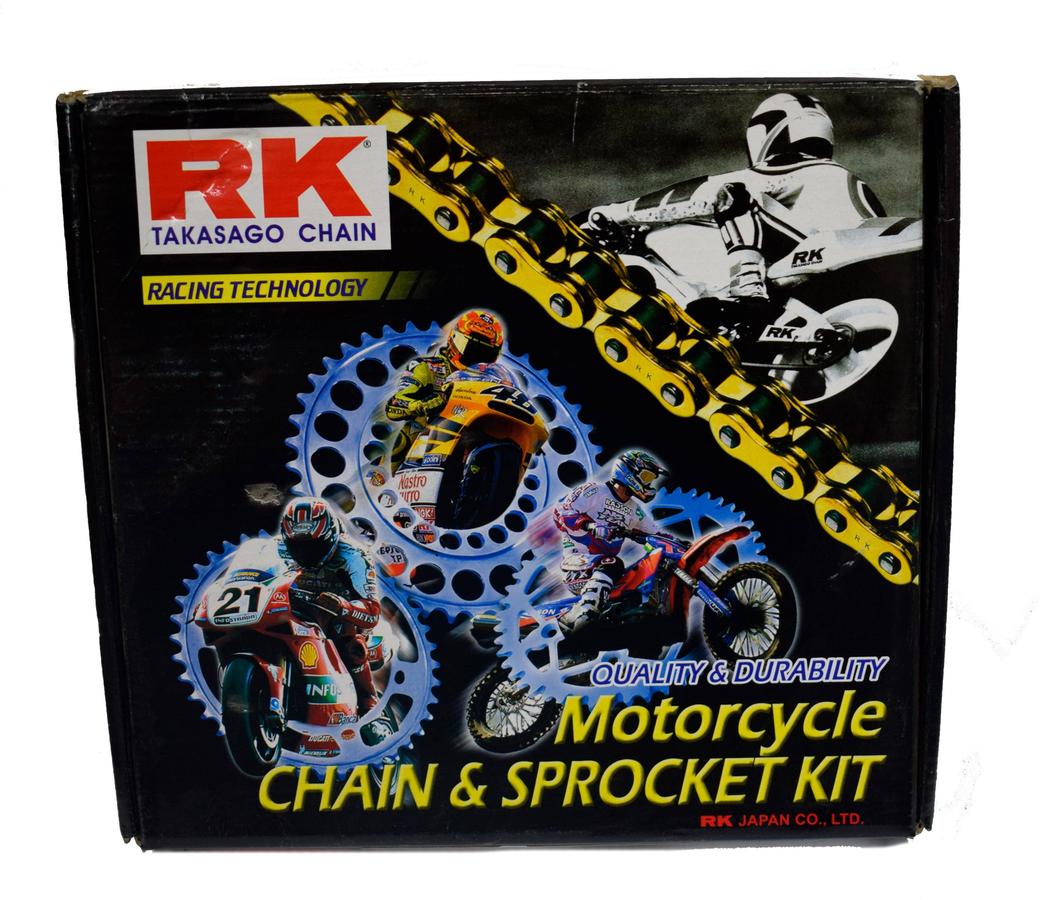 Kit Arrastre 14/45 Yamaha Libero 125 Cadena Dorada Original - Genuine parts