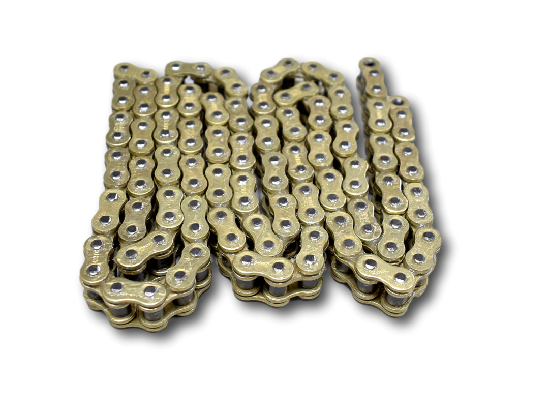 CADENA 428HX124L DORADA ORING - Mundimotos