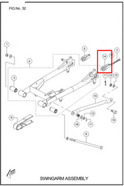 TENSOR CADENA LH TVS100 ORIGINAL - Mundimotos