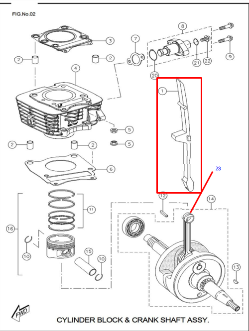 TVS GUIA CADENILLA RTR160/180 - Mundimotos