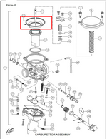 Load image into Gallery viewer, DIAFRAGMA CARB RTR160/180 ORIGINAL - Mundimotos