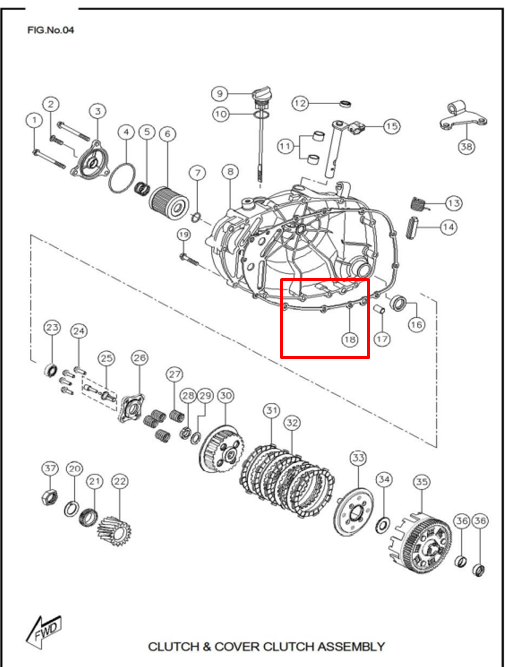 TVS EMPAQUE CLUTCH RTR160/180 - Mundimotos