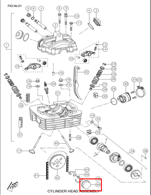 TVS TAPON CULATA RTR160/180 - Mundimotos