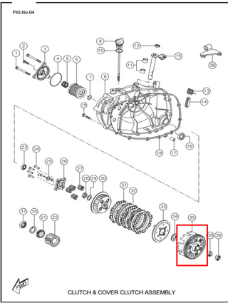 CAMPANA CLUTCH RTR160/180 ORIGINAL - Mundimotos