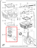 Cargar imagen en el visor de galería, TVS KIT PISTION RTR160 STD - Mundimotos