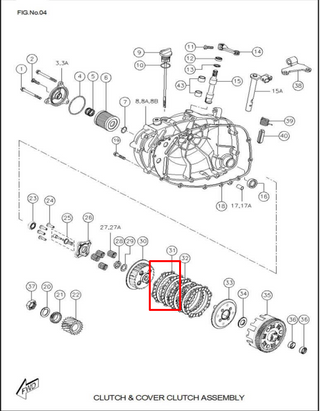 DISCO CLUTCH 48C SETX5 RTR160/180 ORIGINAL - Mundimotos