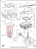 TVS ANILLOS RTR160 STD - Mundimotos