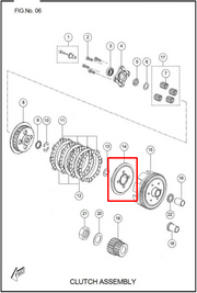 PORTA RESORTES CLUTCH RTR160/180 ORIGINAL - Mundimotos