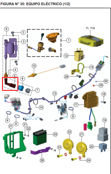 TVS CAPUCHON BUJIA STRYKER - Mundimotos