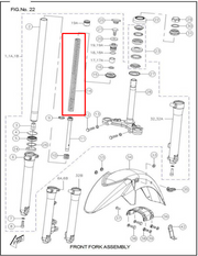 RESORTE TELESCOPIO RTR160/180 ORIGINAL - Mundimotos