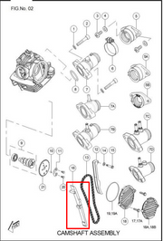 GUIA CADENILLA TVS100 ORIGINAL - Mundimotos