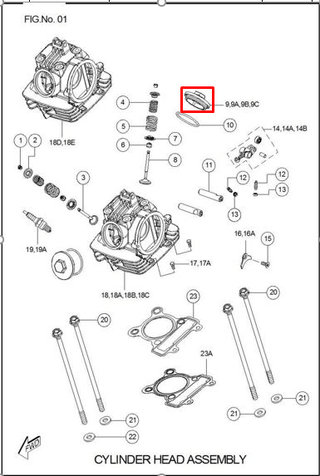 TVS TAPA VALVULA TVS 100