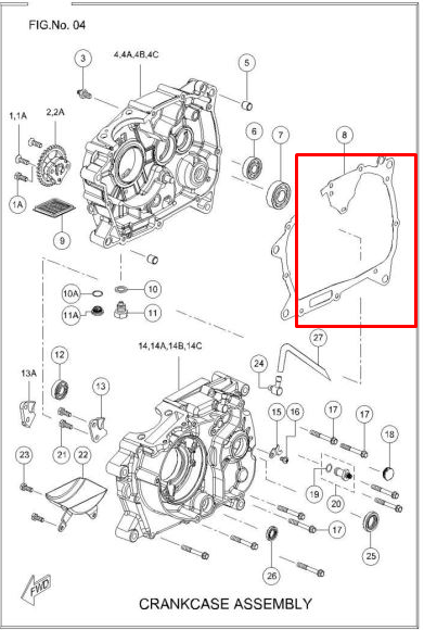 TVS EMPAQUE CENTRO MOTOR TVS100