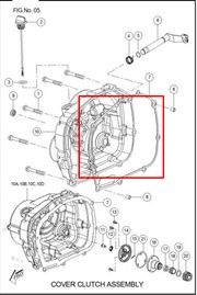 EMPAQUE CLUTCH TVS100 ORIGINAL - Mundimotos