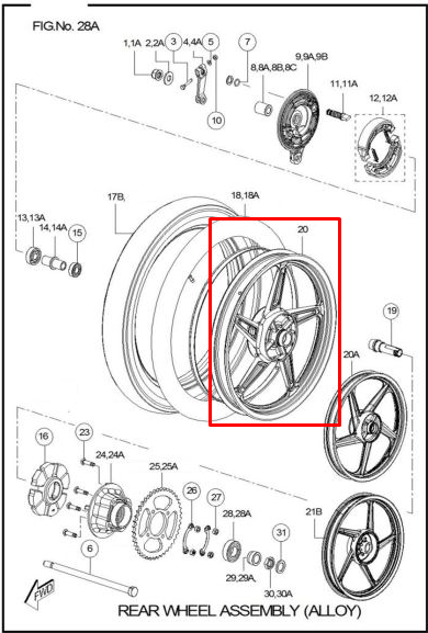 TVS RIN RR TVS100 17X160 ASPAS########
