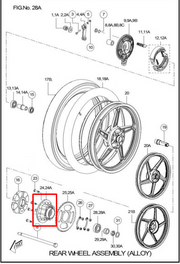 PORTA SPROKET TVS100 ORIGINAL - Mundimotos