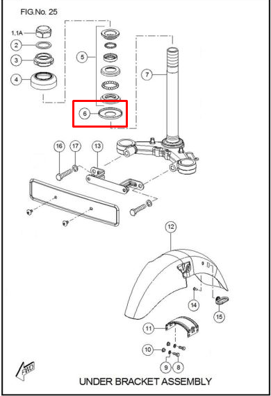 TVS GUARDAPOLVO DIRECCION INF RTR160