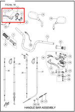 Cargar imagen en el visor de galería, Comando derecho tvs Tvs100 original - genuine parts