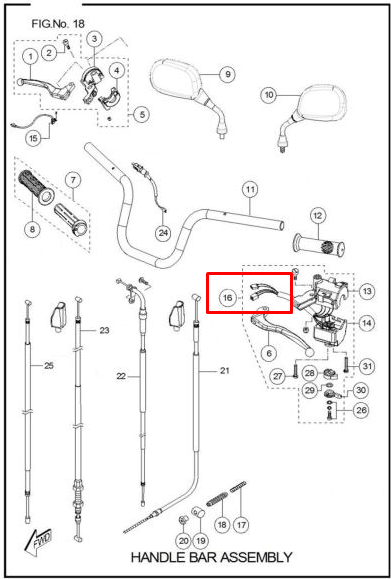 TVS COMANDO LH TVS100 SPORT