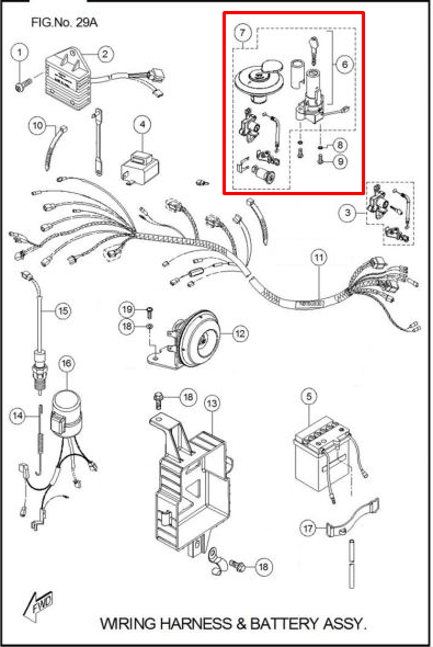 TVS SWITCH ENCENDIDO CTO TVS100