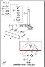 Cargar imagen en el visor de galería, Guardabarro Trasero Frontal Tvs100 Sin Pintar Original - Genuine parts