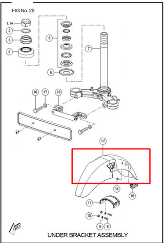 Guardabarro Trasero Frontal Tvs100 Sin Pintar Original - Genuine parts
