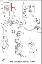 REGULADOR RECT TVS100 ORIGINAL - Mundimotos