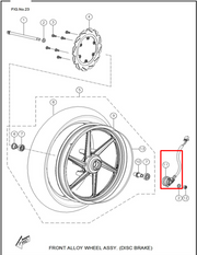 TVS CAJA SENSOR VELO RTR160/180 - Mundimotos