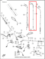 TVS CABLE CHOCK RTR160/180 - Mundimotos