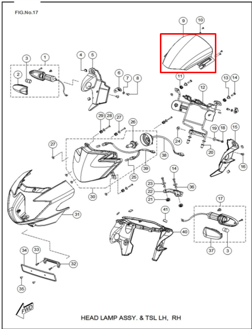 TVS VISOR CARENAJE RTR160/180 MV - Mundimotos