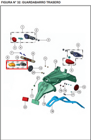 TVS LUZ PLACA RTR160 - Mundimotos