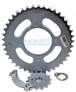 Cargar imagen en el visor de galería, Kit Sprocket 14/41T Yamaha Crypton 115 Cadena 420 Generico Cassarella
