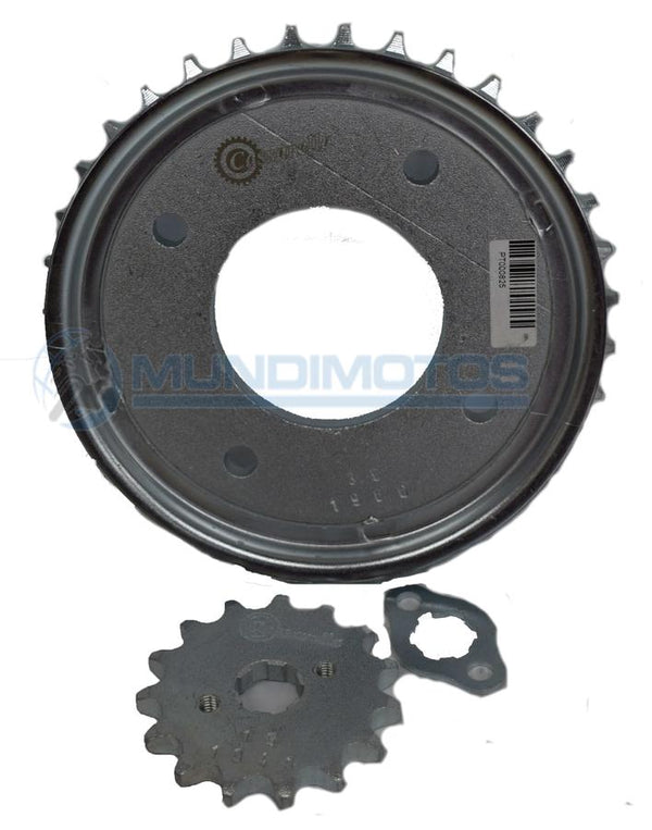 Kit Sprocket Honda C100 Wave 15/35 Generico Cassarella