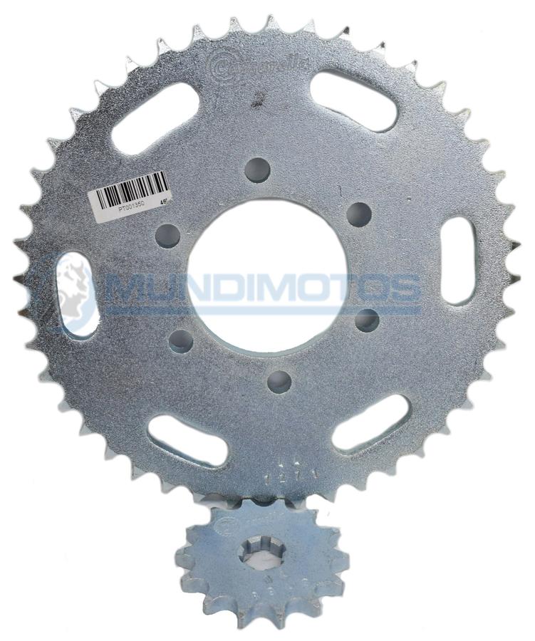Kit Sprocket Bajaj Pulsar (4 Huecos) 15/43 Generico Cassarella
