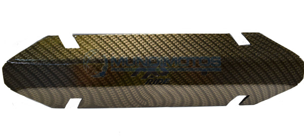 Protector mofle pulsar 200 fibra dorado marca axs ride original - Genuine parts