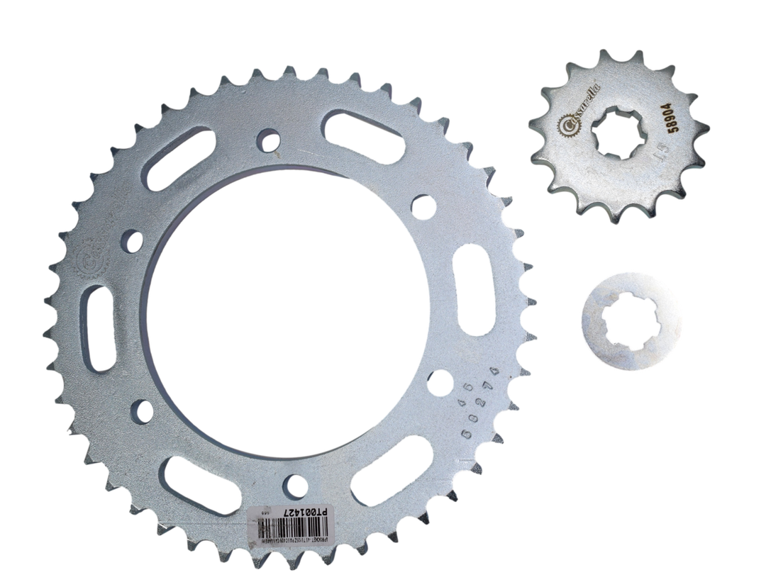 Kit Sprocket Suzuki Ts125Z 15/45 Generico Cassarella - Mundimotos