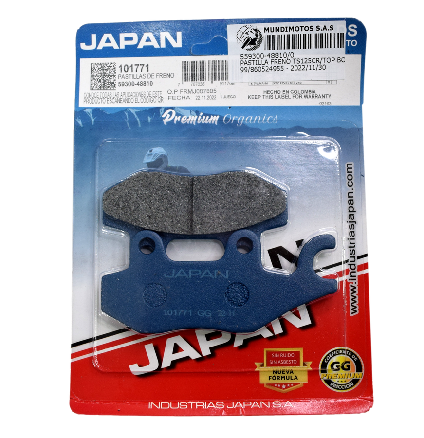 Pastilla freno delant kymco top boy genÃƒÂ©rico industrias japan - Mundimotos
