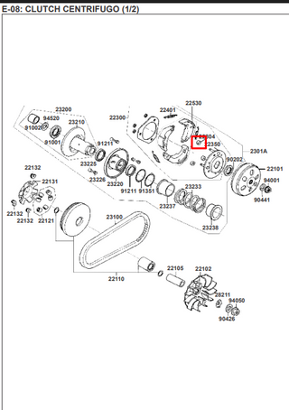 CAUCHO CLUTCH (3) AGILTY/B&W ORIGINAL - Mundimotos