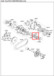 RESORTE CENTRIFUGO AGILITY ORIGINAL - Mundimotos