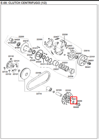 PINON CRANCK AGILITY 125 ORIGINAL - Mundimotos