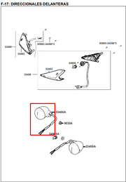 DIRECCIONAL FR/RH AGIL 3.0/ROCKET ORIGINAL - Mundimotos
