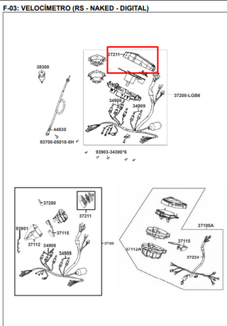 TAPA VELO SUP AGLITY NAKED ORIGINAL - Mundimotos