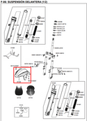 Guardabarro Trasero Frontal Agility 3.0 Digital Original - Genuine parts - Mundimotos