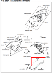 Guardabarro Trasero In Xtreme Like125 Original - Genuine parts - Mundimotos