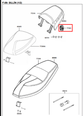 PLATINA SILLIN RR NAKED ORIGINAL - Mundimotos